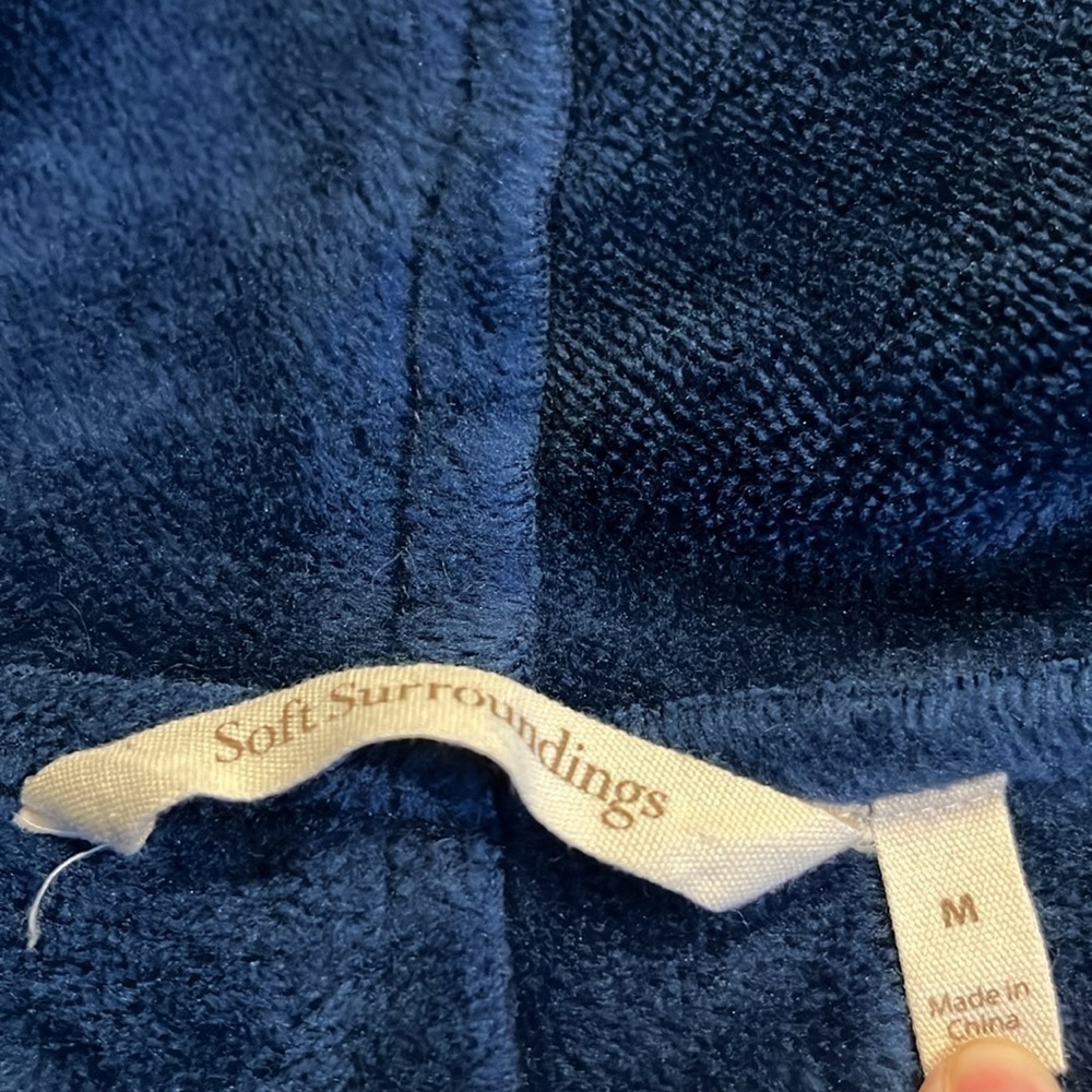 SOFT SURROUNDINGS | fleece lined so cozy cascading cardigan, size medium - Picture 2 of 4